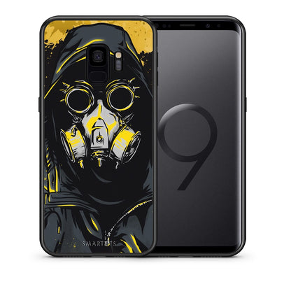 Θήκη Samsung S9 Mask PopArt από τη Smartfits με σχέδιο στο πίσω μέρος και μαύρο περίβλημα | Samsung S9 Mask PopArt case with colorful back and black bezels