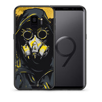 Thumbnail for Θήκη Samsung S9 Mask PopArt από τη Smartfits με σχέδιο στο πίσω μέρος και μαύρο περίβλημα | Samsung S9 Mask PopArt case with colorful back and black bezels