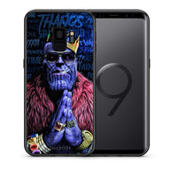 Thumbnail for Θήκη Samsung S9 Thanos PopArt από τη Smartfits με σχέδιο στο πίσω μέρος και μαύρο περίβλημα | Samsung S9 Thanos PopArt case with colorful back and black bezels