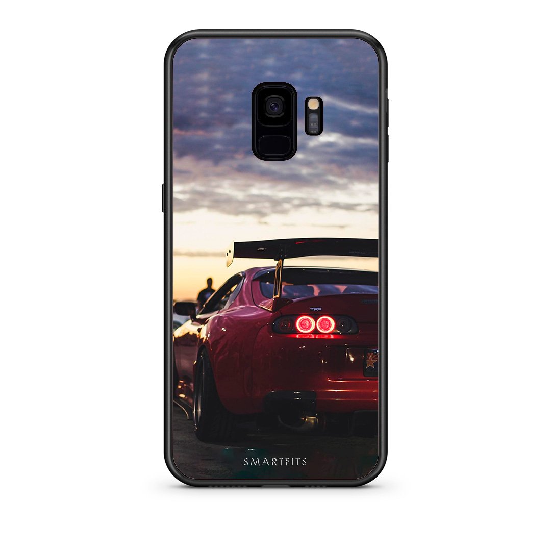 samsung s9 Racing Supra θήκη από τη Smartfits με σχέδιο στο πίσω μέρος και μαύρο περίβλημα | Smartphone case with colorful back and black bezels by Smartfits