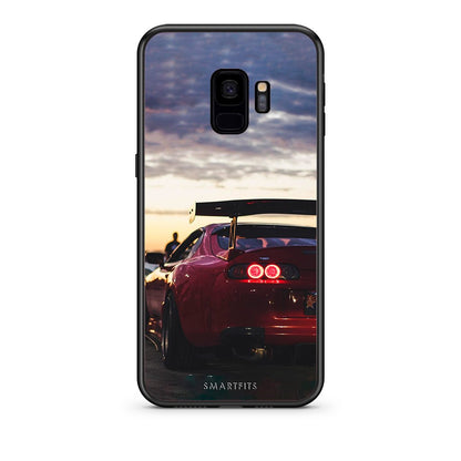 samsung s9 Racing Supra θήκη από τη Smartfits με σχέδιο στο πίσω μέρος και μαύρο περίβλημα | Smartphone case with colorful back and black bezels by Smartfits