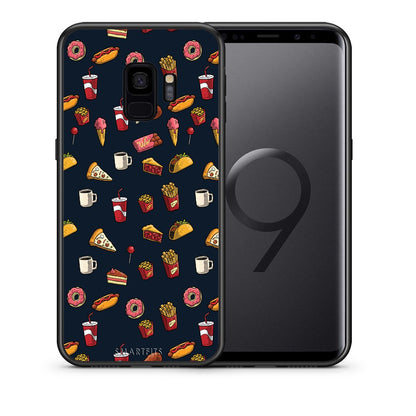 Θήκη Samsung S9 Hungry Random από τη Smartfits με σχέδιο στο πίσω μέρος και μαύρο περίβλημα | Samsung S9 Hungry Random case with colorful back and black bezels