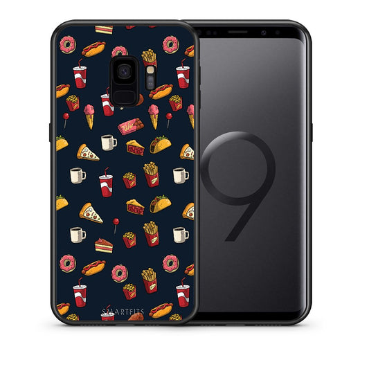 Θήκη Samsung S9 Hungry Random από τη Smartfits με σχέδιο στο πίσω μέρος και μαύρο περίβλημα | Samsung S9 Hungry Random case with colorful back and black bezels