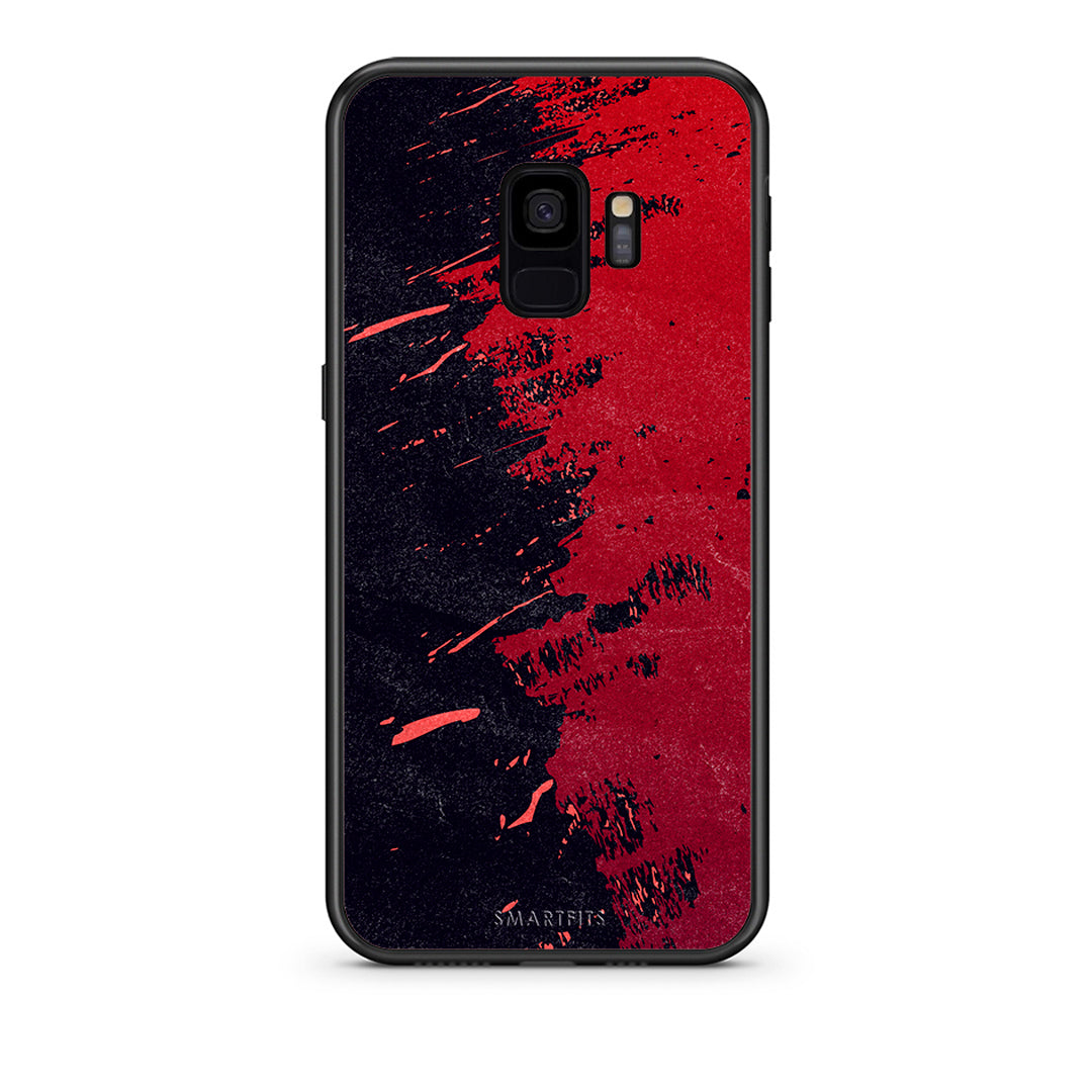 samsung s9 Red Paint Θήκη Αγίου Βαλεντίνου από τη Smartfits με σχέδιο στο πίσω μέρος και μαύρο περίβλημα | Smartphone case with colorful back and black bezels by Smartfits