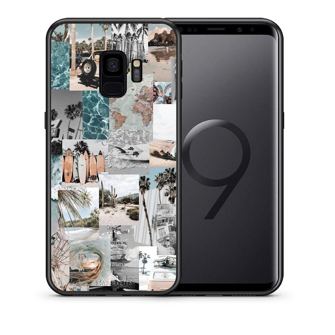 Θήκη Samsung S9 Retro Beach Life από τη Smartfits με σχέδιο στο πίσω μέρος και μαύρο περίβλημα | Samsung S9 Retro Beach Life case with colorful back and black bezels