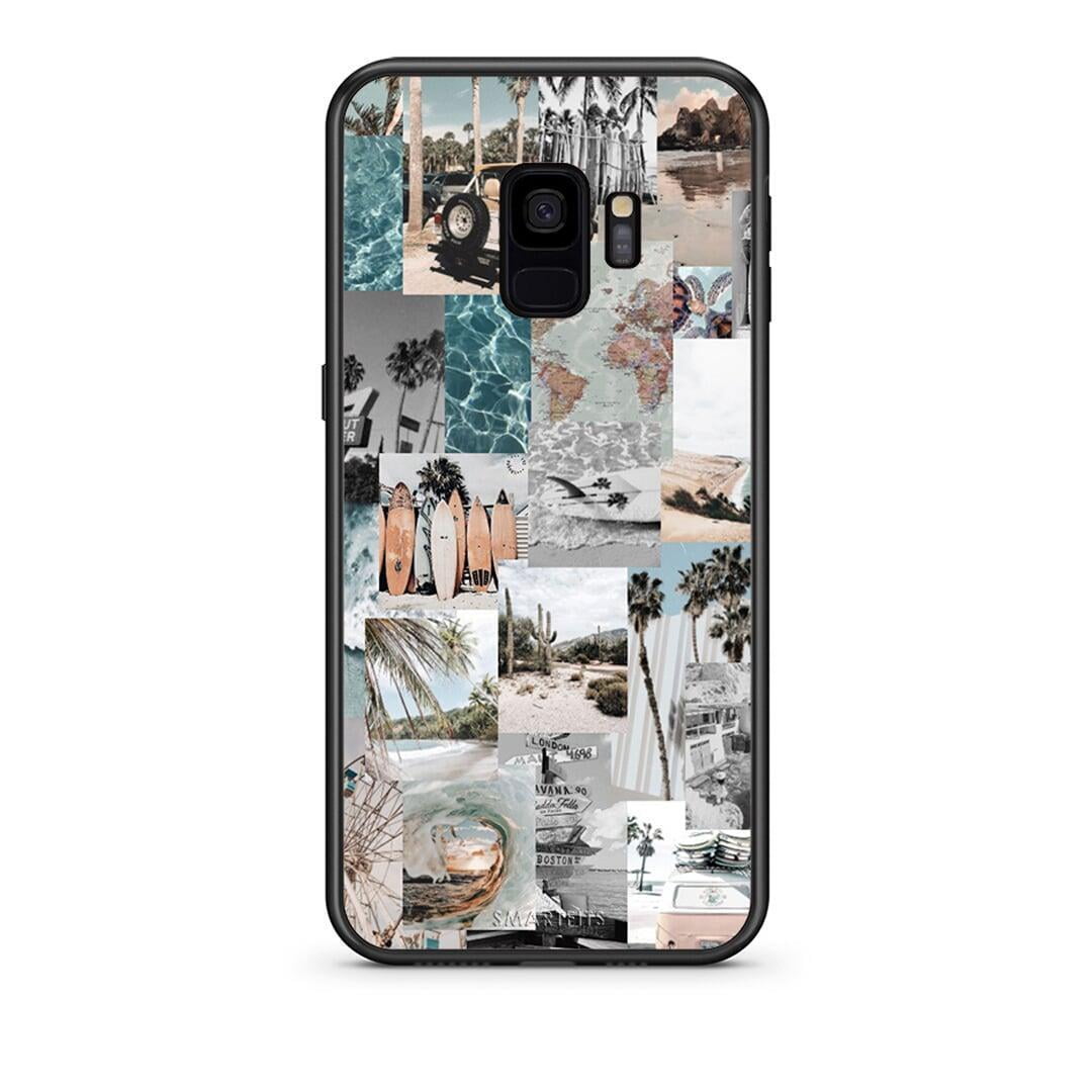 samsung s9 Retro Beach Life Θήκη από τη Smartfits με σχέδιο στο πίσω μέρος και μαύρο περίβλημα | Smartphone case with colorful back and black bezels by Smartfits