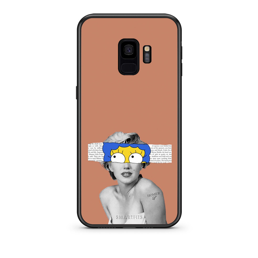 samsung s9 Sim Merilyn θήκη από τη Smartfits με σχέδιο στο πίσω μέρος και μαύρο περίβλημα | Smartphone case with colorful back and black bezels by Smartfits