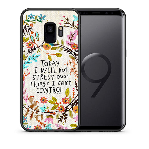 Θήκη Samsung S9 Stress Over από τη Smartfits με σχέδιο στο πίσω μέρος και μαύρο περίβλημα | Samsung S9 Stress Over case with colorful back and black bezels
