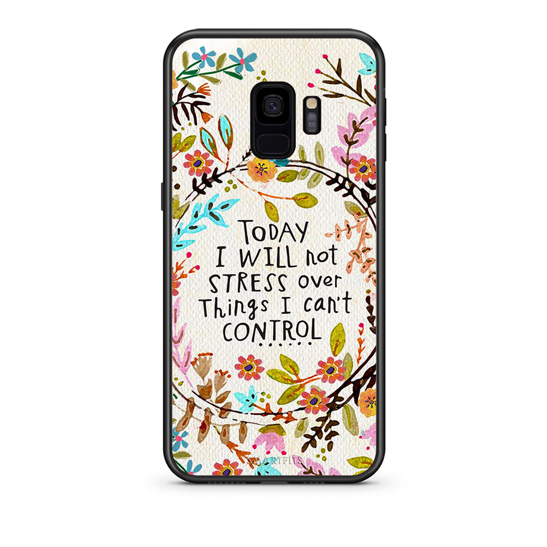 samsung s9 Stress Over θήκη από τη Smartfits με σχέδιο στο πίσω μέρος και μαύρο περίβλημα | Smartphone case with colorful back and black bezels by Smartfits
