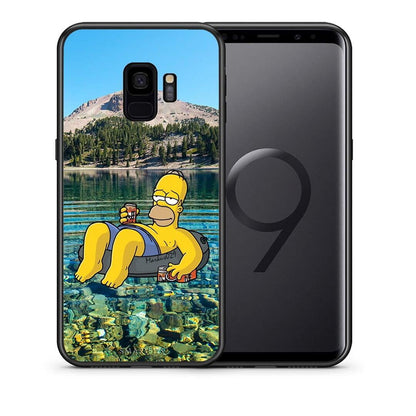 Θήκη Samsung S9 Summer Happiness από τη Smartfits με σχέδιο στο πίσω μέρος και μαύρο περίβλημα | Samsung S9 Summer Happiness case with colorful back and black bezels