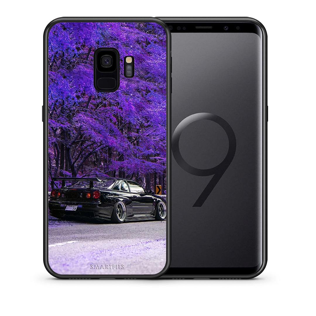 Θήκη Αγίου Βαλεντίνου Samsung S9 Super Car από τη Smartfits με σχέδιο στο πίσω μέρος και μαύρο περίβλημα | Samsung S9 Super Car case with colorful back and black bezels