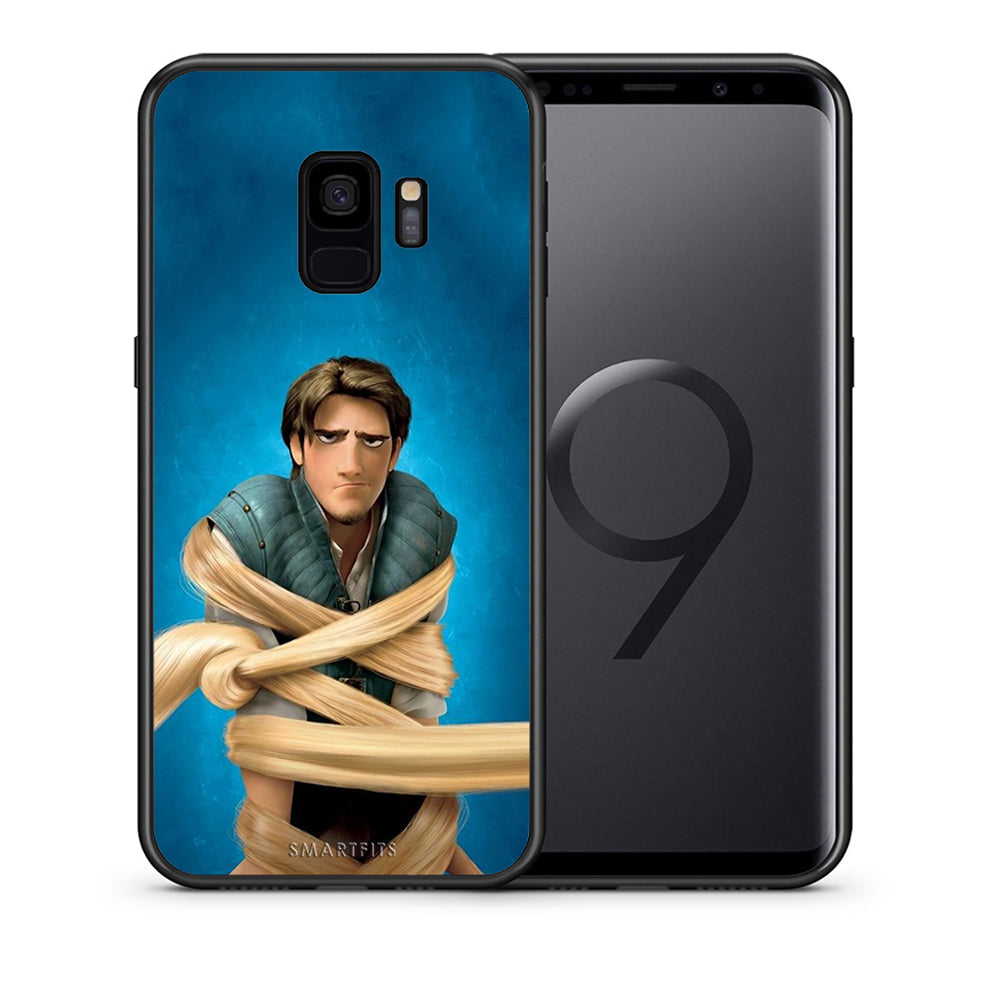 Θήκη Αγίου Βαλεντίνου Samsung S9 Tangled 1 από τη Smartfits με σχέδιο στο πίσω μέρος και μαύρο περίβλημα | Samsung S9 Tangled 1 case with colorful back and black bezels