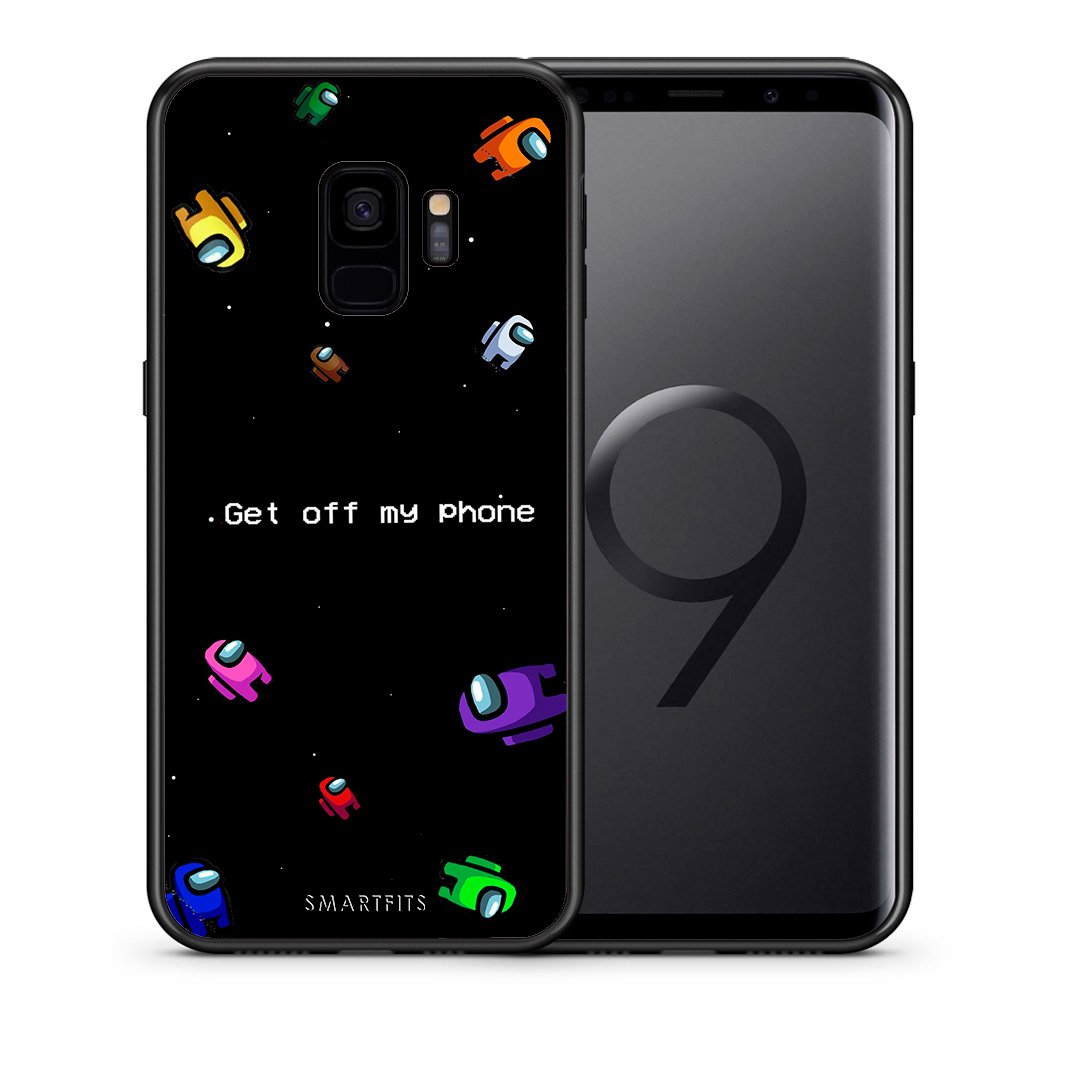 Θήκη Samsung S9 AFK Text από τη Smartfits με σχέδιο στο πίσω μέρος και μαύρο περίβλημα | Samsung S9 AFK Text case with colorful back and black bezels
