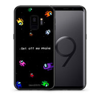 Thumbnail for Θήκη Samsung S9 AFK Text από τη Smartfits με σχέδιο στο πίσω μέρος και μαύρο περίβλημα | Samsung S9 AFK Text case with colorful back and black bezels
