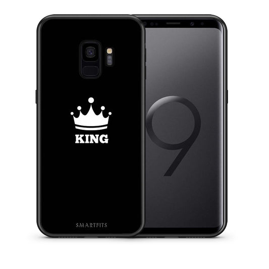 Θήκη Samsung S9 King Valentine από τη Smartfits με σχέδιο στο πίσω μέρος και μαύρο περίβλημα | Samsung S9 King Valentine case with colorful back and black bezels