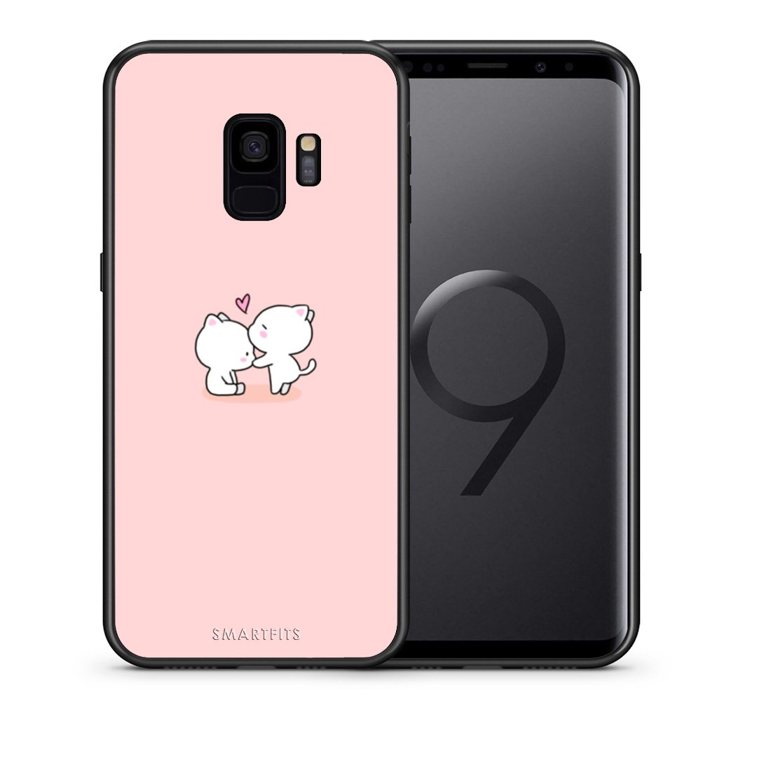 Θήκη Samsung S9 Love Valentine από τη Smartfits με σχέδιο στο πίσω μέρος και μαύρο περίβλημα | Samsung S9 Love Valentine case with colorful back and black bezels