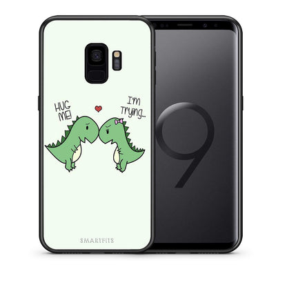 Θήκη Samsung S9 Rex Valentine από τη Smartfits με σχέδιο στο πίσω μέρος και μαύρο περίβλημα | Samsung S9 Rex Valentine case with colorful back and black bezels