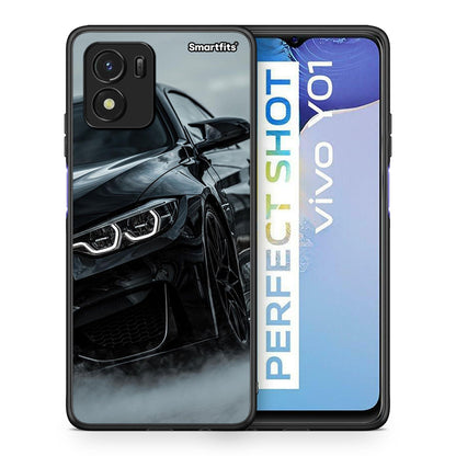 Θήκη Vivo Y01 / Y15s Black BMW από τη Smartfits με σχέδιο στο πίσω μέρος και μαύρο περίβλημα | Vivo Y01 / Y15s Black BMW case with colorful back and black bezels