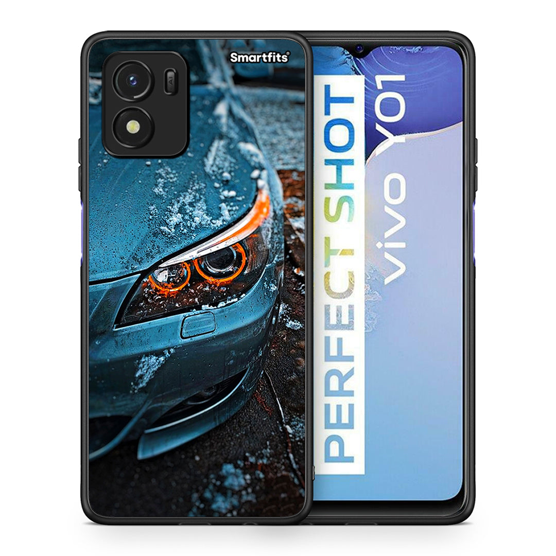 Θήκη Vivo Y01 / Y15s Bmw E60 από τη Smartfits με σχέδιο στο πίσω μέρος και μαύρο περίβλημα | Vivo Y01 / Y15s Bmw E60 case with colorful back and black bezels