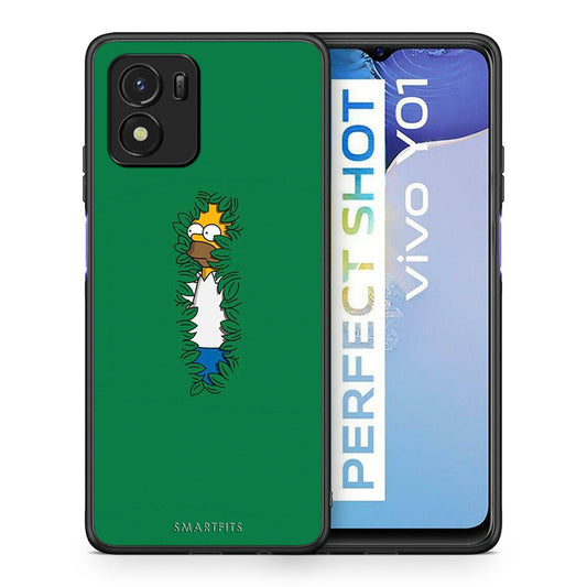 Θήκη Αγίου Βαλεντίνου Vivo Y01 / Y15s Bush Man από τη Smartfits με σχέδιο στο πίσω μέρος και μαύρο περίβλημα | Vivo Y01 / Y15s Bush Man case with colorful back and black bezels