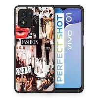 Thumbnail for Θήκη Αγίου Βαλεντίνου Vivo Y01 / Y15s Collage Fashion από τη Smartfits με σχέδιο στο πίσω μέρος και μαύρο περίβλημα | Vivo Y01 / Y15s Collage Fashion case with colorful back and black bezels