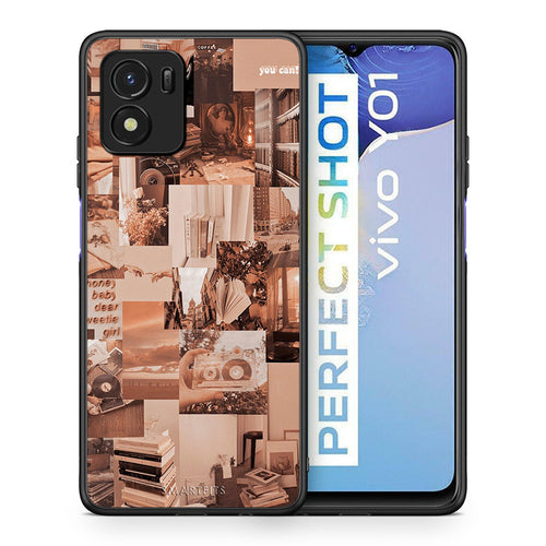 Θήκη Αγίου Βαλεντίνου Vivo Y01 / Y15s Collage You Can από τη Smartfits με σχέδιο στο πίσω μέρος και μαύρο περίβλημα | Vivo Y01 / Y15s Collage You Can case with colorful back and black bezels