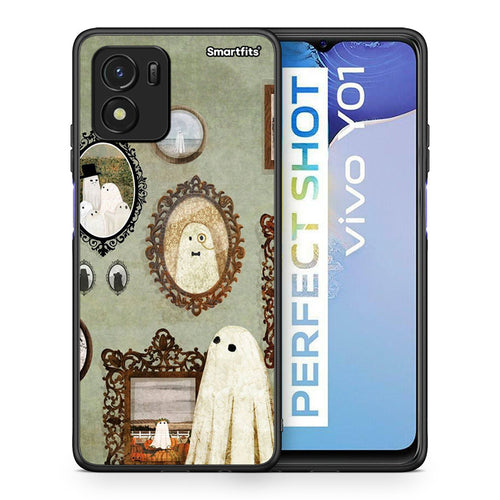 Θήκη Vivo Y01 / Y15s Halloween Ghost Season από τη Smartfits με σχέδιο στο πίσω μέρος και μαύρο περίβλημα | Vivo Y01 / Y15s Halloween Ghost Season case with colorful back and black bezels