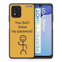 Thumbnail for Θήκη Vivo Y01 / Y15s My Password από τη Smartfits με σχέδιο στο πίσω μέρος και μαύρο περίβλημα | Vivo Y01 / Y15s My Password case with colorful back and black bezels