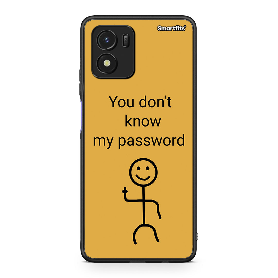 Vivo Y01 / Y15s My Password θήκη από τη Smartfits με σχέδιο στο πίσω μέρος και μαύρο περίβλημα | Smartphone case with colorful back and black bezels by Smartfits