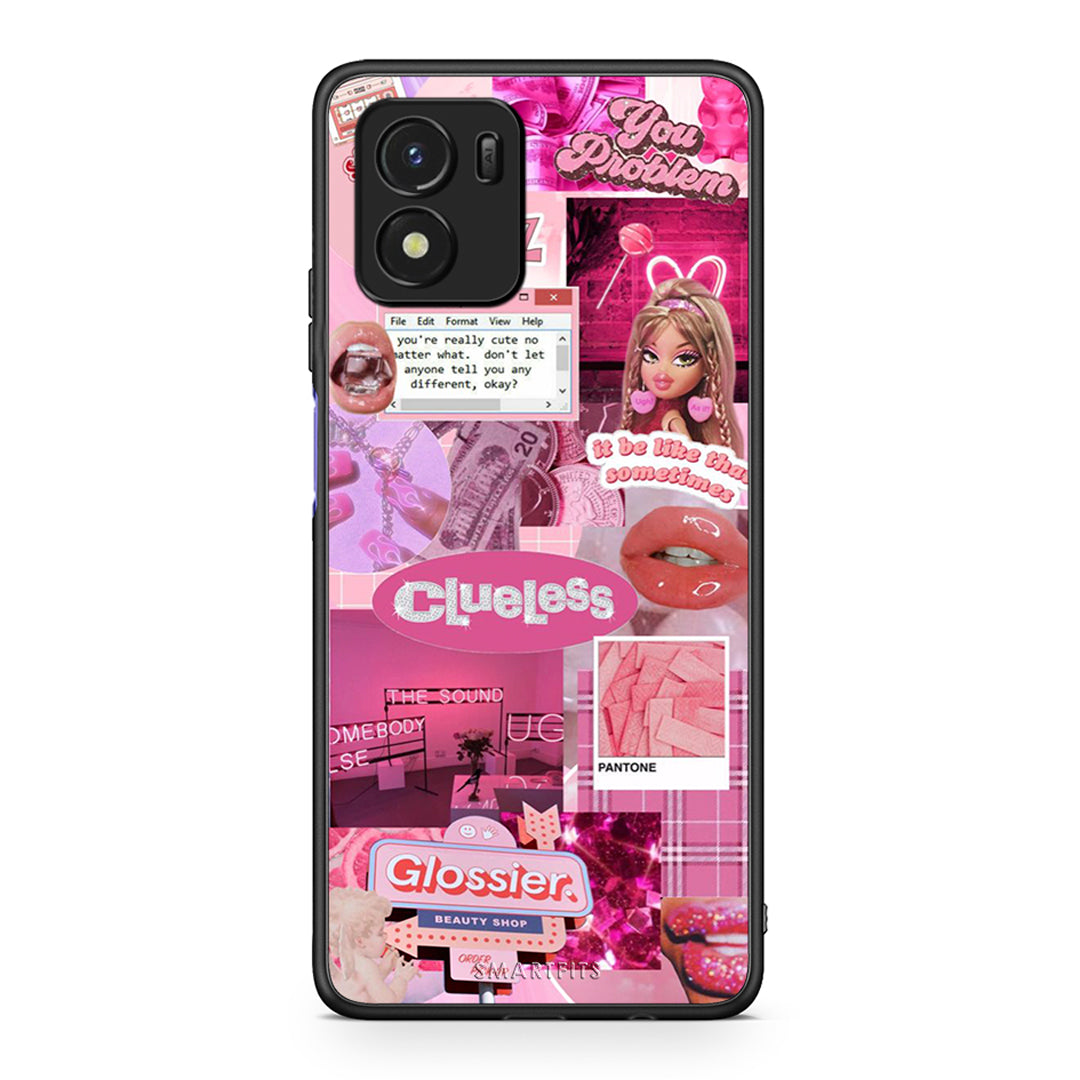Vivo Y01 / Y15s Pink Love Θήκη Αγίου Βαλεντίνου από τη Smartfits με σχέδιο στο πίσω μέρος και μαύρο περίβλημα | Smartphone case with colorful back and black bezels by Smartfits