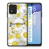 Thumbnail for Θήκη Vivo Y01 / Y15s Summer Daisies από τη Smartfits με σχέδιο στο πίσω μέρος και μαύρο περίβλημα | Vivo Y01 / Y15s Summer Daisies case with colorful back and black bezels