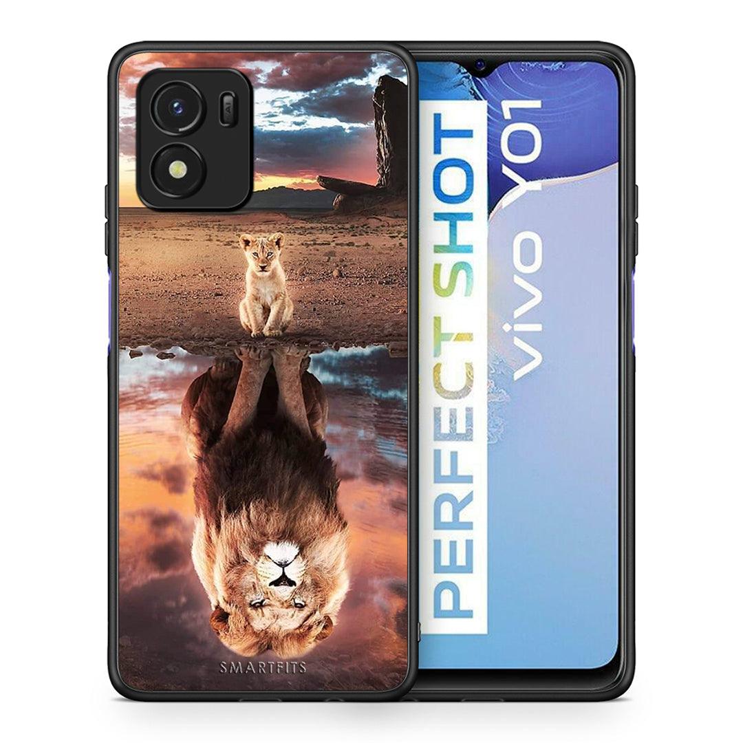 Θήκη Αγίου Βαλεντίνου Vivo Y01 / Y15s Sunset Dreams από τη Smartfits με σχέδιο στο πίσω μέρος και μαύρο περίβλημα | Vivo Y01 / Y15s Sunset Dreams case with colorful back and black bezels
