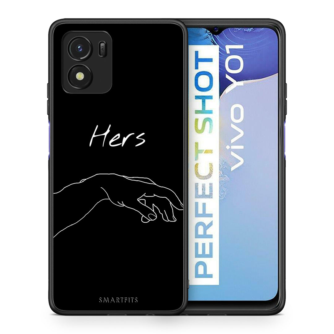 Θήκη Αγίου Βαλεντίνου Vivo Y01 / Y15s Aeshetic Love 1 από τη Smartfits με σχέδιο στο πίσω μέρος και μαύρο περίβλημα | Vivo Y01 / Y15s Aeshetic Love 1 case with colorful back and black bezels