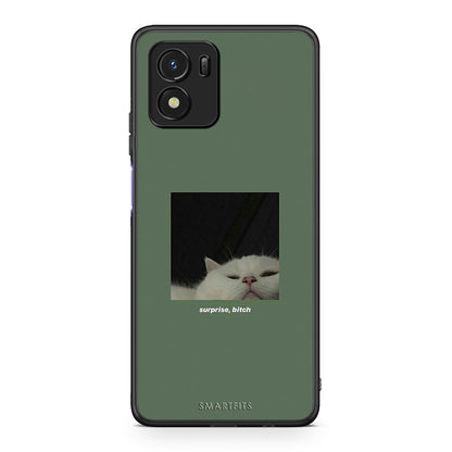 Vivo Y01 / Y15s Bitch Surprise θήκη από τη Smartfits με σχέδιο στο πίσω μέρος και μαύρο περίβλημα | Smartphone case with colorful back and black bezels by Smartfits