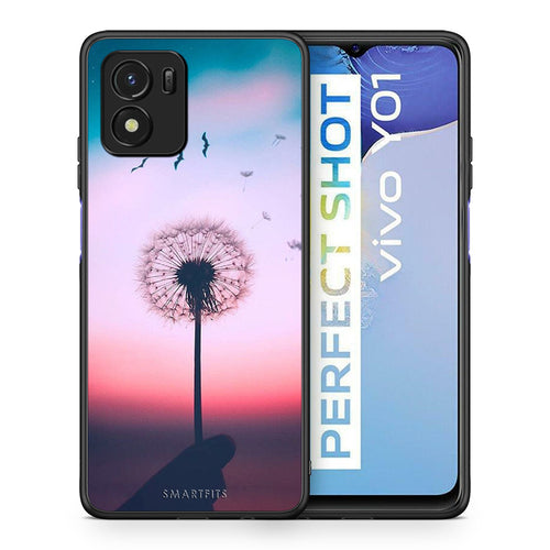 Θήκη Vivo Y01 / Y15s Wish Boho από τη Smartfits με σχέδιο στο πίσω μέρος και μαύρο περίβλημα | Vivo Y01 / Y15s Wish Boho case with colorful back and black bezels