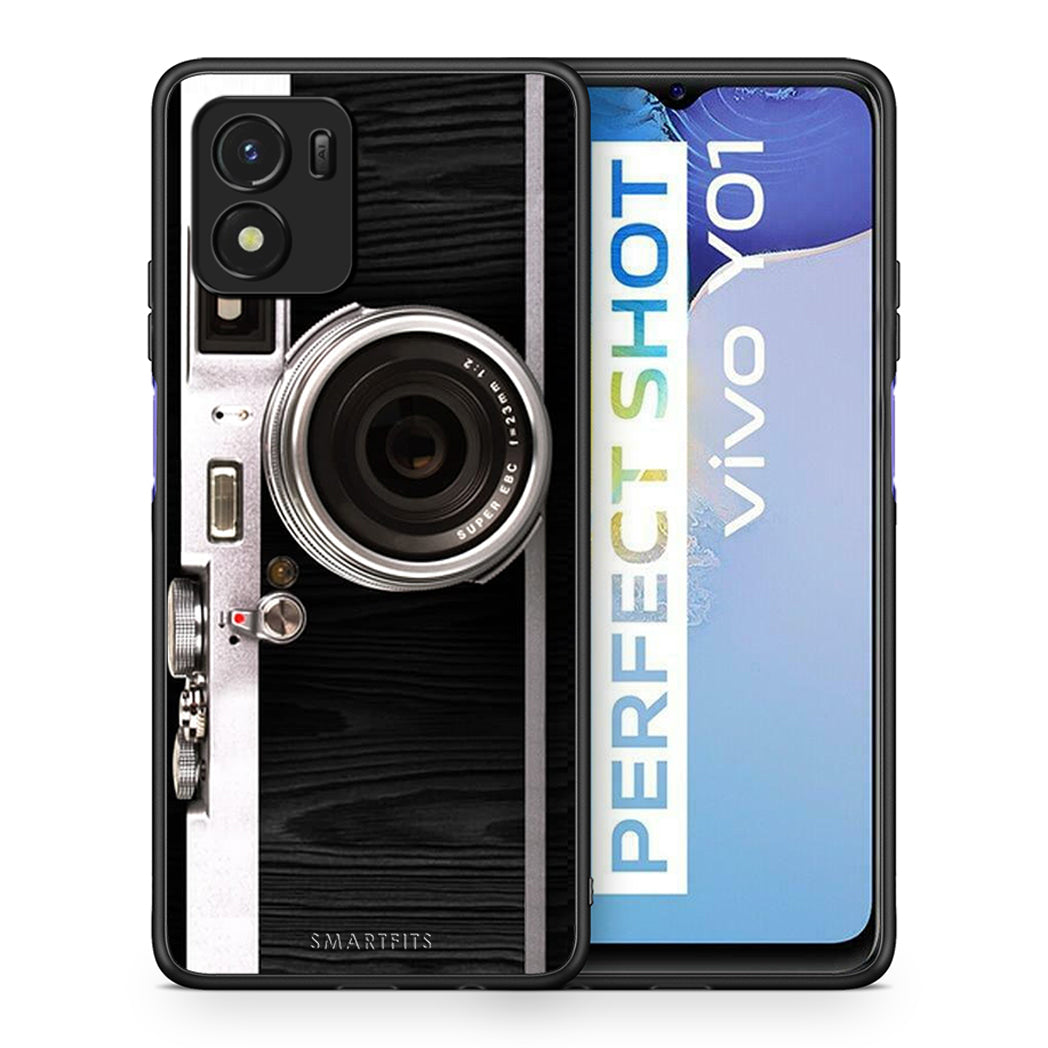 Θήκη Vivo Y01 / Y15s Emily In Paris από τη Smartfits με σχέδιο στο πίσω μέρος και μαύρο περίβλημα | Vivo Y01 / Y15s Emily In Paris case with colorful back and black bezels