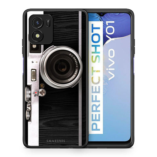 Θήκη Vivo Y01 / Y15s Emily In Paris από τη Smartfits με σχέδιο στο πίσω μέρος και μαύρο περίβλημα | Vivo Y01 / Y15s Emily In Paris case with colorful back and black bezels