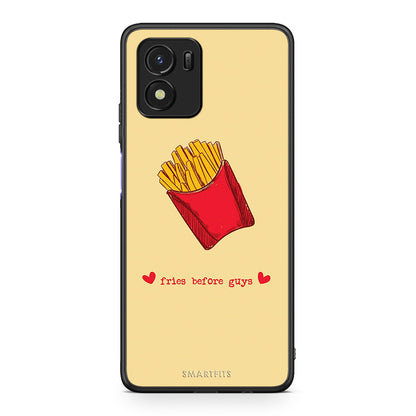 Vivo Y01 / Y15s Fries Before Guys Θήκη Αγίου Βαλεντίνου από τη Smartfits με σχέδιο στο πίσω μέρος και μαύρο περίβλημα | Smartphone case with colorful back and black bezels by Smartfits