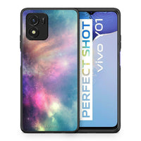 Thumbnail for Θήκη Vivo Y01 / Y15s Rainbow Galaxy από τη Smartfits με σχέδιο στο πίσω μέρος και μαύρο περίβλημα | Vivo Y01 / Y15s Rainbow Galaxy case with colorful back and black bezels