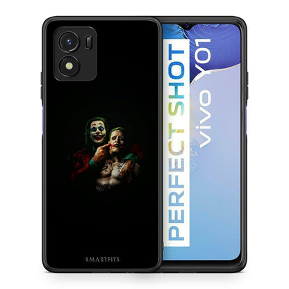 Θήκη Vivo Y01 / Y15s Clown Hero από τη Smartfits με σχέδιο στο πίσω μέρος και μαύρο περίβλημα | Vivo Y01 / Y15s Clown Hero case with colorful back and black bezels