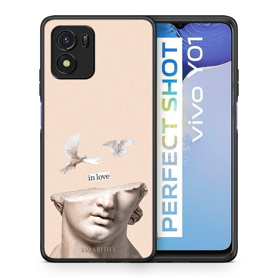 Θήκη Vivo Y01 / Y15s In Love από τη Smartfits με σχέδιο στο πίσω μέρος και μαύρο περίβλημα | Vivo Y01 / Y15s In Love case with colorful back and black bezels