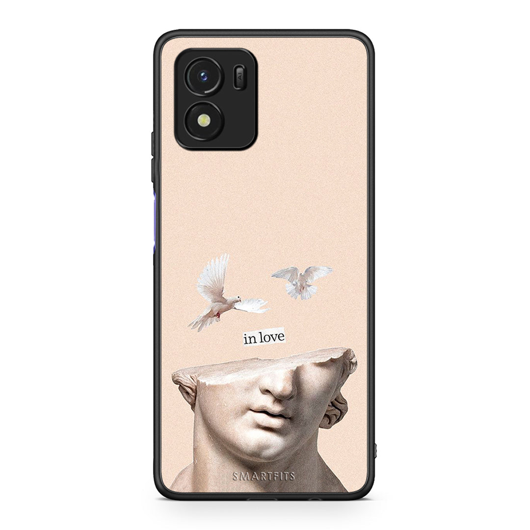 Vivo Y01 / Y15s In Love θήκη από τη Smartfits με σχέδιο στο πίσω μέρος και μαύρο περίβλημα | Smartphone case with colorful back and black bezels by Smartfits