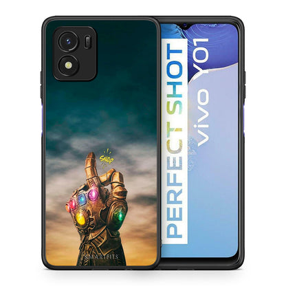 Θήκη Vivo Y01 / Y15s Infinity Snap από τη Smartfits με σχέδιο στο πίσω μέρος και μαύρο περίβλημα | Vivo Y01 / Y15s Infinity Snap case with colorful back and black bezels