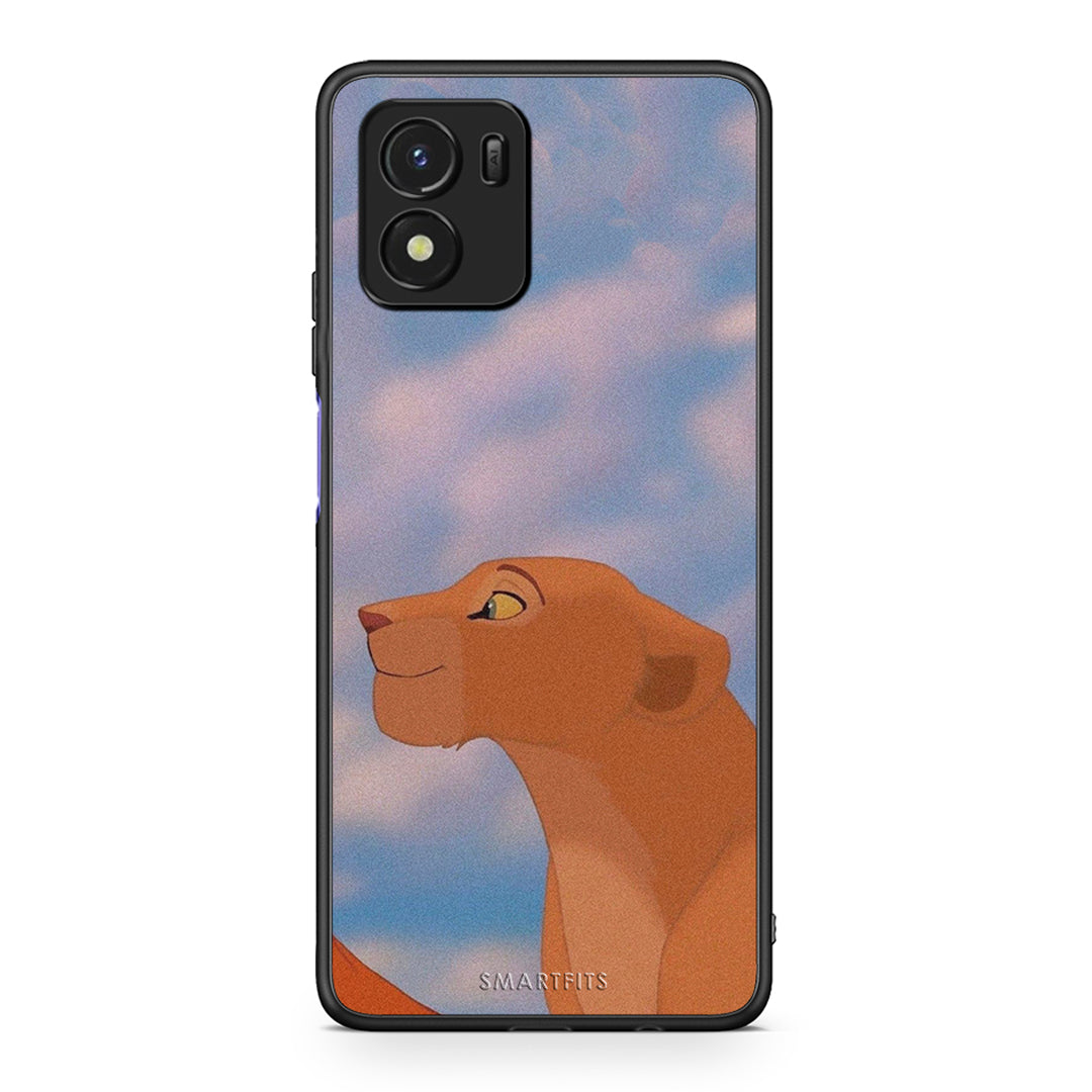Vivo Y01 / Y15s Lion Love 2 Θήκη Αγίου Βαλεντίνου από τη Smartfits με σχέδιο στο πίσω μέρος και μαύρο περίβλημα | Smartphone case with colorful back and black bezels by Smartfits