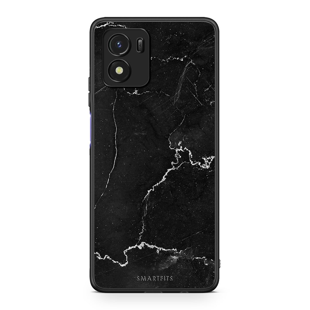 1 - Vivo Y01 / Y15s black marble case, cover, bumper