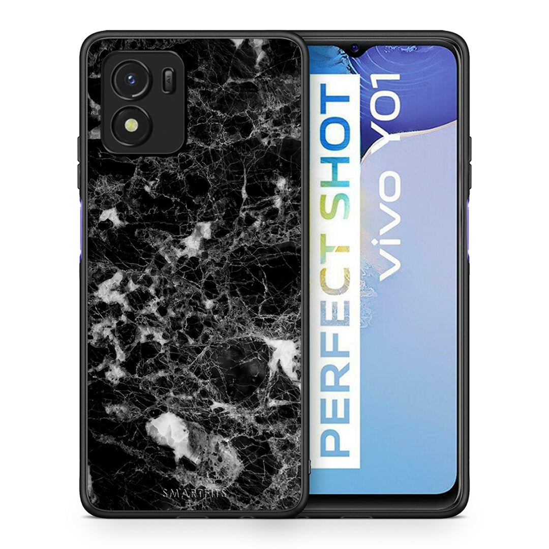 Θήκη Vivo Y01 / Y15s Male Marble από τη Smartfits με σχέδιο στο πίσω μέρος και μαύρο περίβλημα | Vivo Y01 / Y15s Male Marble case with colorful back and black bezels