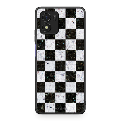 4 - Vivo Y01 / Y15s Square Geometric Marble case, cover, bumper