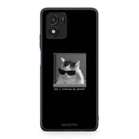 Thumbnail for Vivo Y01 / Y15s Meme Cat θήκη από τη Smartfits με σχέδιο στο πίσω μέρος και μαύρο περίβλημα | Smartphone case with colorful back and black bezels by Smartfits