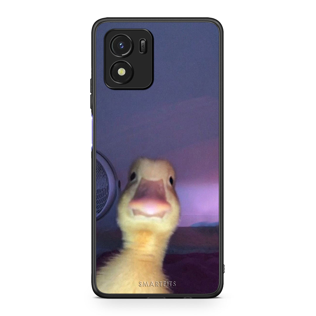 Vivo Y01 / Y15s Meme Duck θήκη από τη Smartfits με σχέδιο στο πίσω μέρος και μαύρο περίβλημα | Smartphone case with colorful back and black bezels by Smartfits