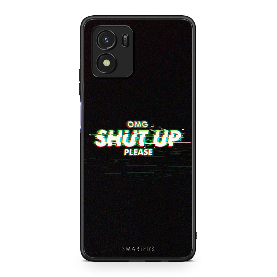 Vivo Y01 / Y15s OMG ShutUp θήκη από τη Smartfits με σχέδιο στο πίσω μέρος και μαύρο περίβλημα | Smartphone case with colorful back and black bezels by Smartfits